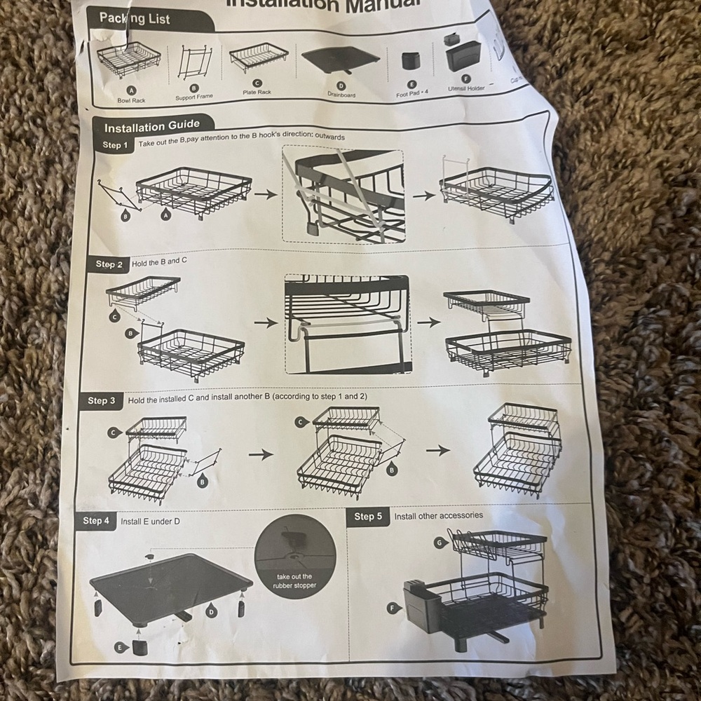 AOXSY Two-Tier Dish Drying Rack—NWT - Picture 10 of 10
